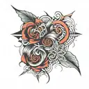 paragraph signal tattoo design idea
