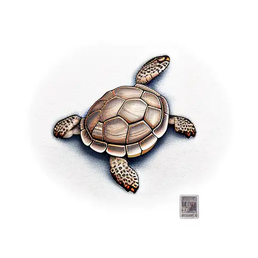 box turtle tattoo design idea
