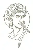 apollo greek god tattoo design idea