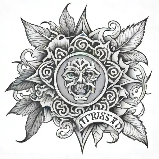 trust no one tattoo design idea
