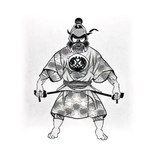 wu tang clan ninja tattoo design idea