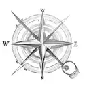 Compass  tattoo design idea