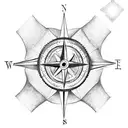 Compass  tattoo design idea