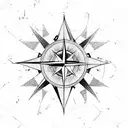 Compass  tattoo design idea