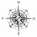 Compass  tattoo design idea