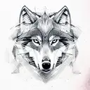 Wolf tattoo design idea