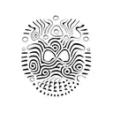 Daphne written in morse code , a dog paw print  tattoo design idea