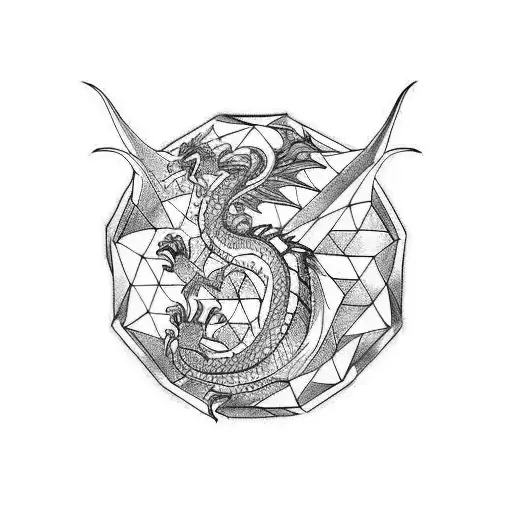 Dragon de la ira  tattoo design idea