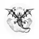 Dragon  ira  tattoo design idea