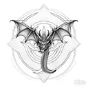 Dragon  ira  tattoo design idea