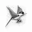 Swallow Bird tattoo design idea