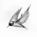 Swallow Bird tattoo design idea