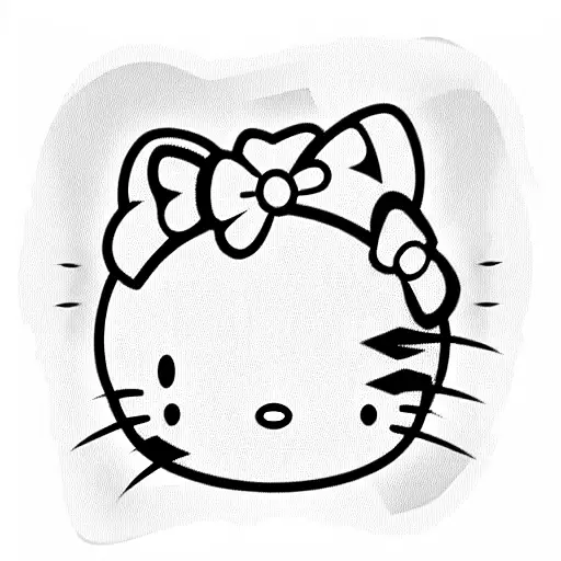 hello kitty y2k tattoo design idea