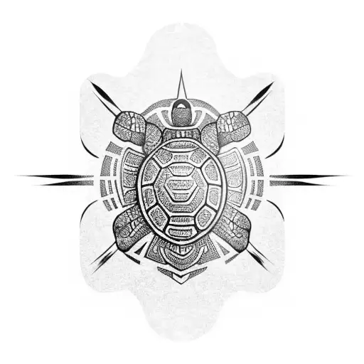 japanese turtle tattoo design idea