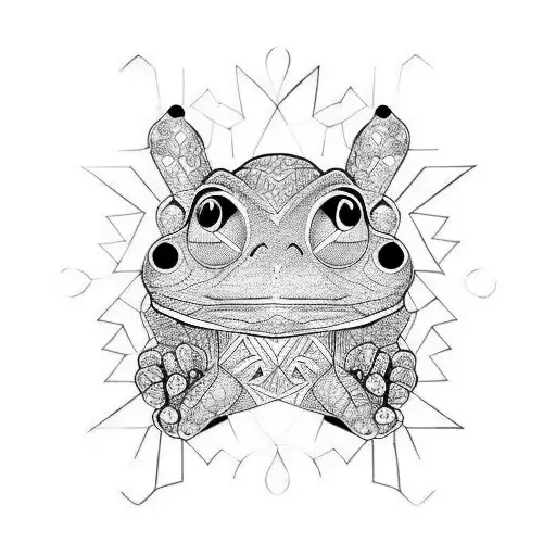 bufo alvarius dmt tattoo design idea