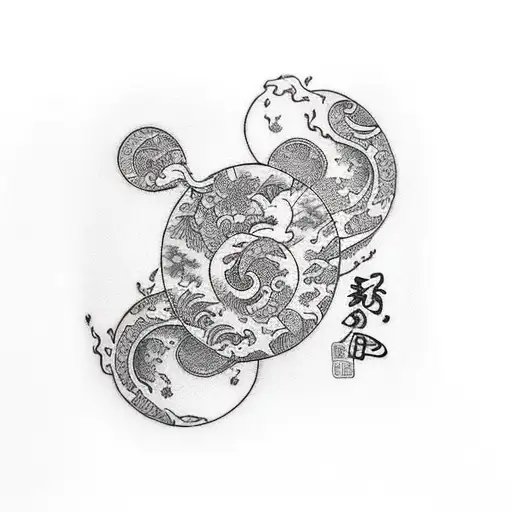 tranquility tattoo design idea