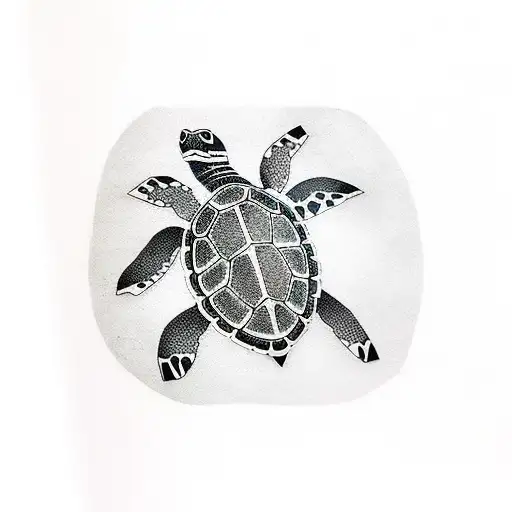 japanese turtle tattoo design idea