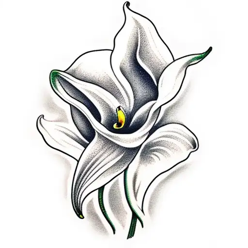 calla lilly tattoo design idea