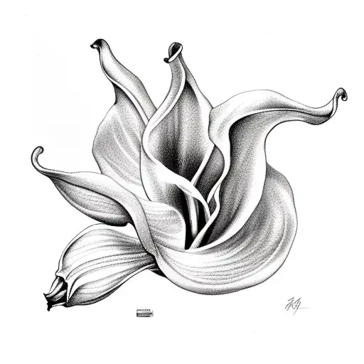 calla lilly tattoo design idea