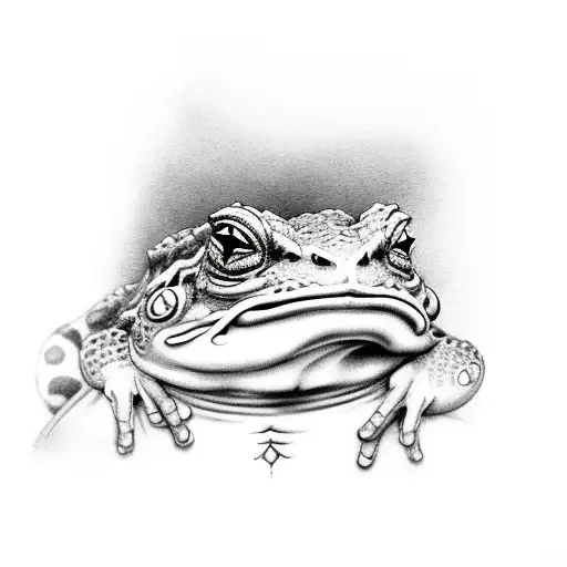 yakuza toad tattoo design idea