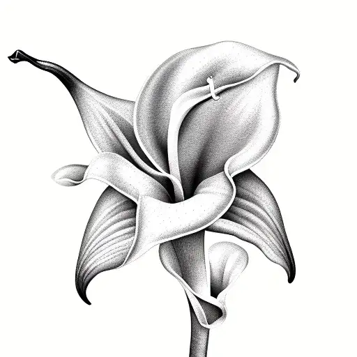 calla lilly tattoo design idea