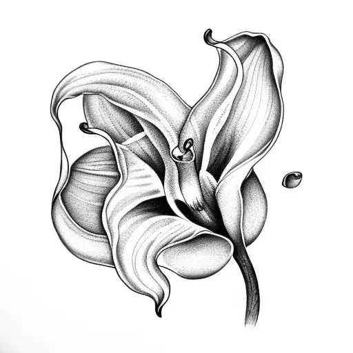 calla lilly tattoo design idea