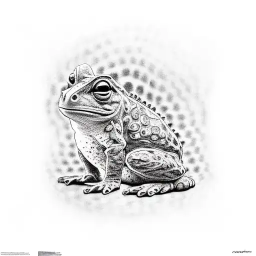 bufo alvarius dmt tattoo design idea