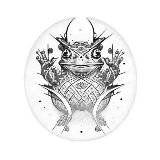 bufo alvarius dmt tattoo design idea