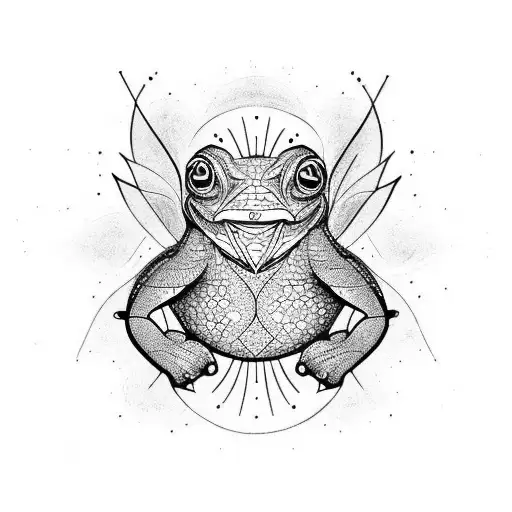 bufo alvarius dmt tattoo design idea