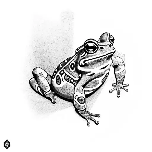 japanese toad tattoo design idea