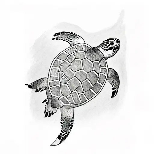 japanese turtle tattoo design idea