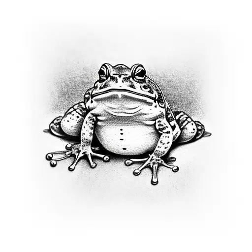japanese toad tattoo design idea