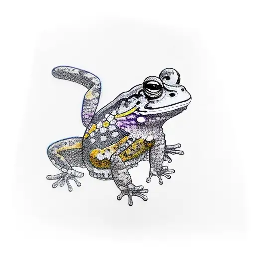 japanese toad tattoo design idea