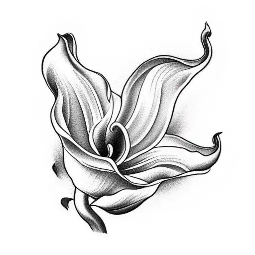 calla lilly tattoo design idea
