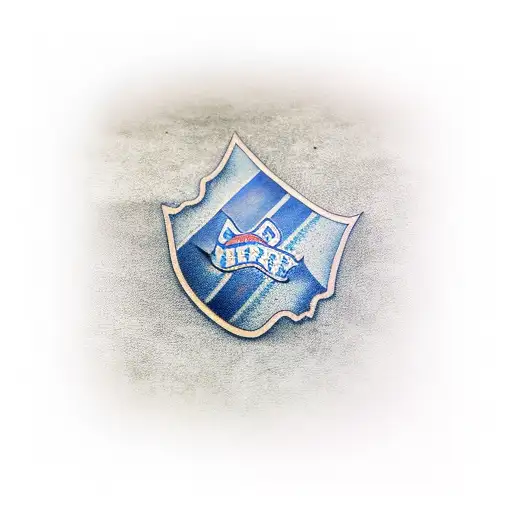 american thin blue line police tattoo design idea