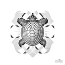japanese turtle tattoo design idea