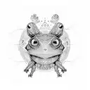 bufo alvarius dmt tattoo design idea
