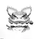 yakuza toad tattoo design idea