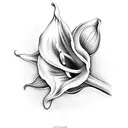 calla lilly tattoo design idea