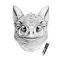 bufo alvarius dmt tattoo design idea