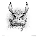 bufo alvarius dmt tattoo design idea