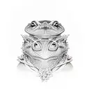 bufo alvarius dmt tattoo design idea