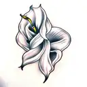 calla lilly tattoo design idea
