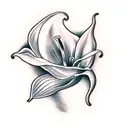 calla lilly tattoo design idea