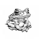 toad tattoo design idea