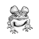 toad tattoo design idea