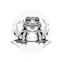 toad tattoo design idea