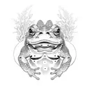 japanese toad tattoo design idea