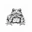 japanese toad tattoo design idea