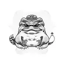 yakuza toad tattoo design idea